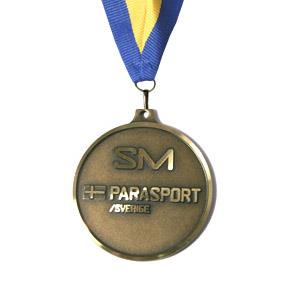 SM medalj B inkl BG medaljband